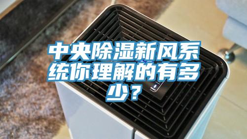 中央除濕新風(fēng)系統(tǒng)你理解的有多少？