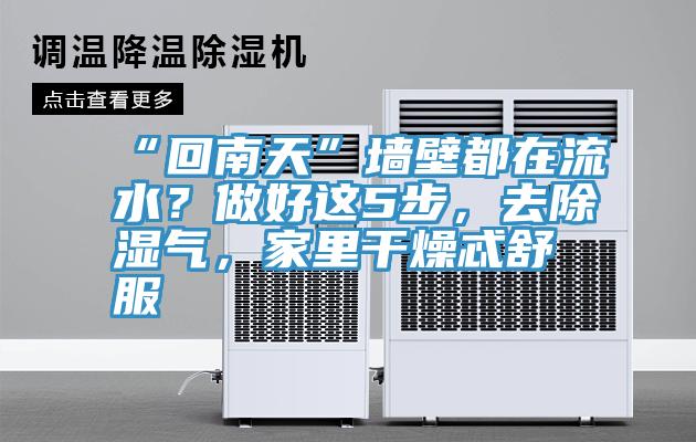 “回南天”墻壁都在流水？做好這5步，去除濕氣，家里干燥忒舒服