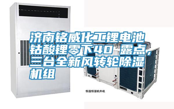 濟(jì)南銘威化工鋰電池鈷酸鋰零下40℃露點，三臺全新風(fēng)轉(zhuǎn)輪除濕機(jī)組