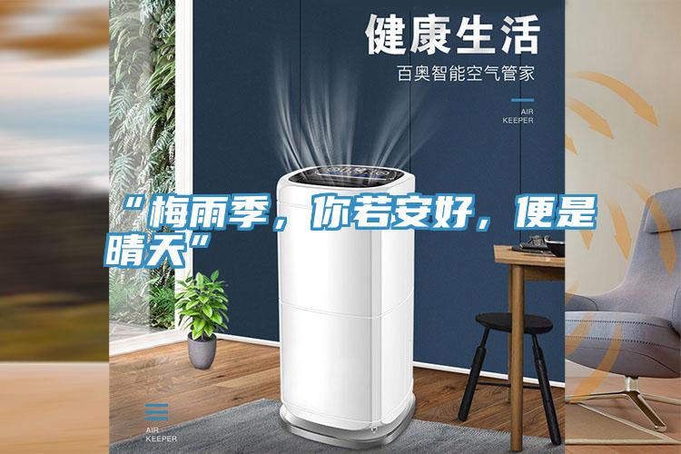 “梅雨季，你若安好，便是晴天”