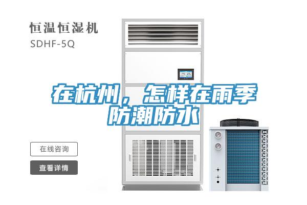 在杭州，怎樣在雨季防潮防水