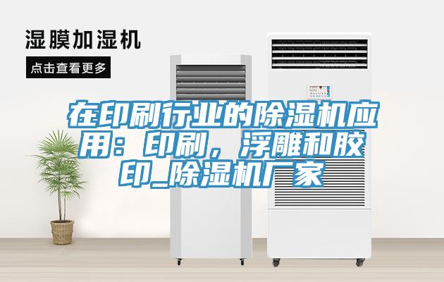 在印刷行業(yè)的除濕機(jī)應(yīng)用：印刷，浮雕和膠印_除濕機(jī)廠家