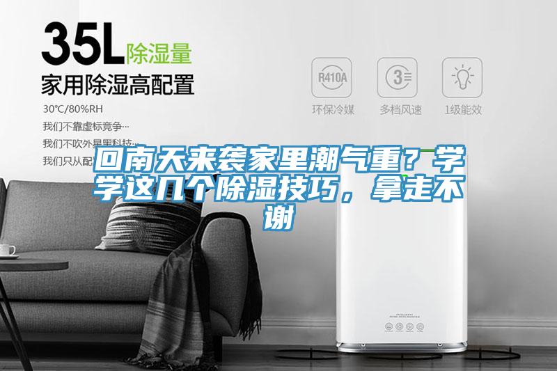 回南天來襲家里潮氣重？學(xué)學(xué)這幾個除濕技巧，拿走不謝