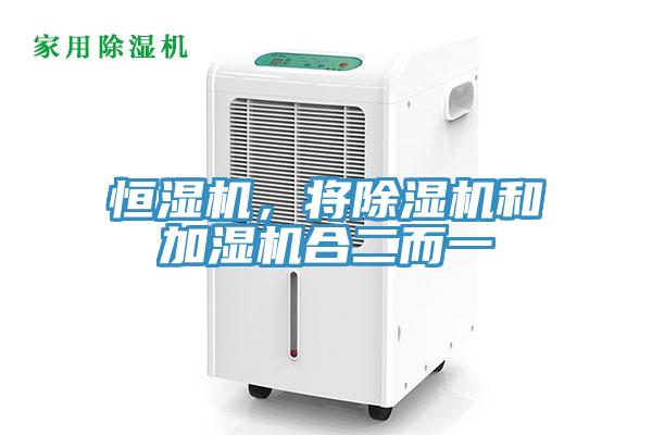 恒濕機，將除濕機和加濕機合二而一
