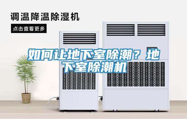 如何讓地下室除潮？地下室除潮機
