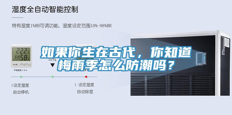 如果你生在古代，你知道梅雨季怎么防潮嗎？