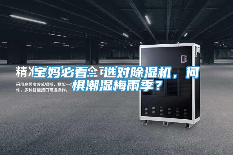 寶媽必看：選對除濕機(jī)，何懼潮濕梅雨季？