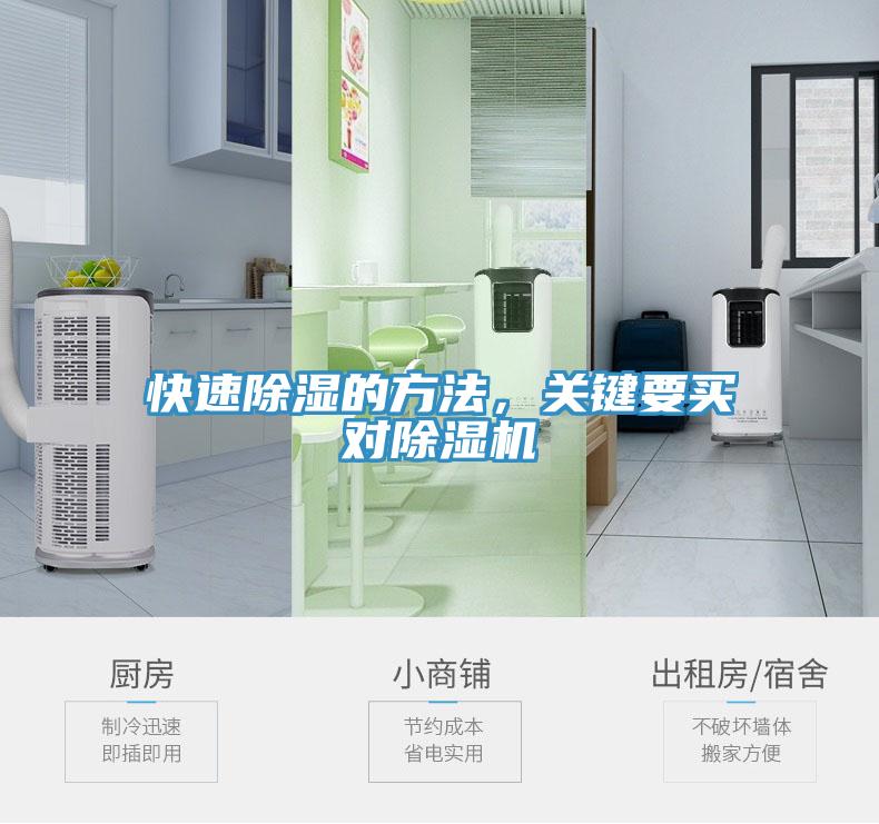 快速除濕的方法，關鍵要買對除濕機