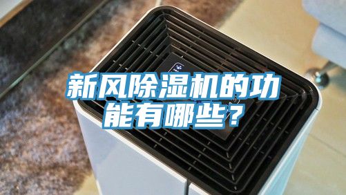 新風除濕機的功能有哪些？