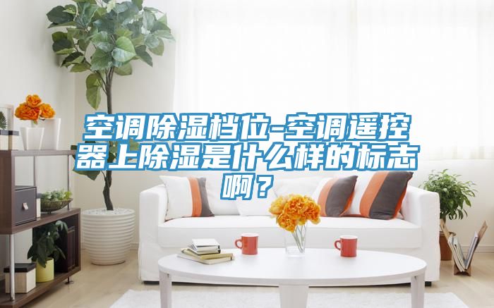 空調(diào)除濕檔位-空調(diào)遙控器上除濕是什么樣的標志啊？