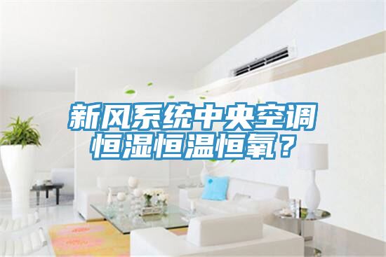 新風(fēng)系統(tǒng)中央空調(diào)恒濕恒溫恒氧？