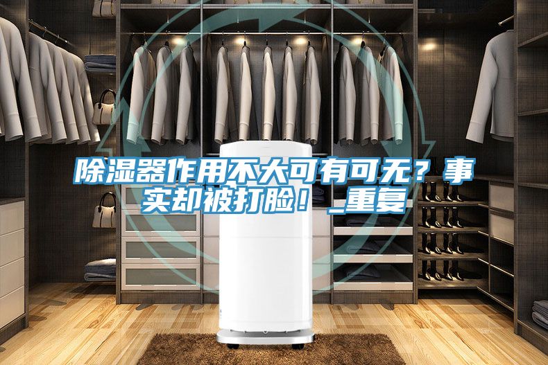 除濕器作用不大可有可無(wú)？事實(shí)卻被打臉！_重復(fù)