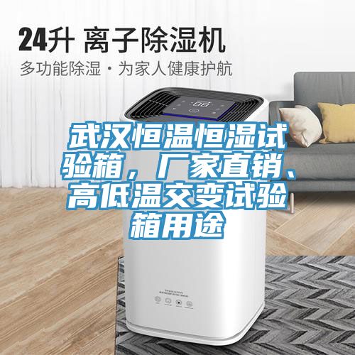武漢恒溫恒濕試驗箱，廠家直銷、高低溫交變試驗箱用途