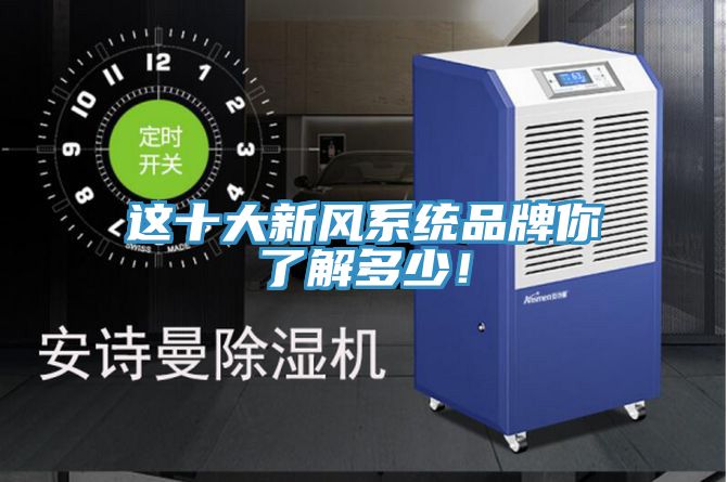 這十大新風系統(tǒng)品牌你了解多少！