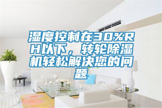 濕度控制在30%RH以下，轉(zhuǎn)輪除濕機輕松解決您的問題