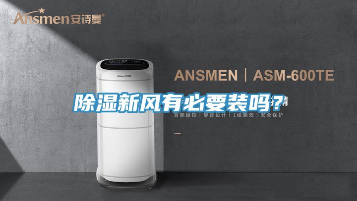 除濕新風有必要裝嗎？