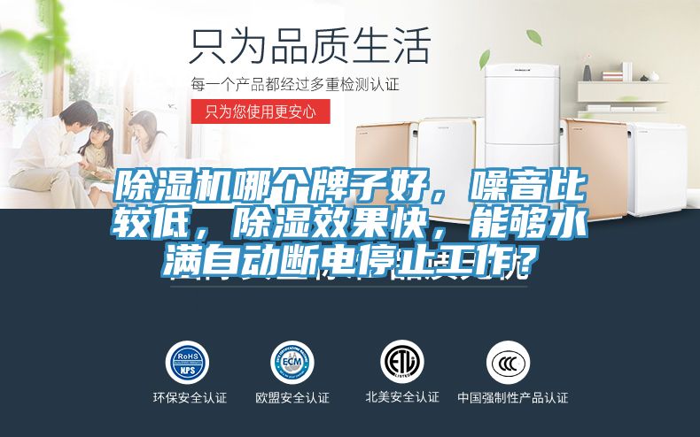 除濕機(jī)哪個(gè)牌子好，噪音比較低，除濕效果快，能夠水滿自動(dòng)斷電停止工作？