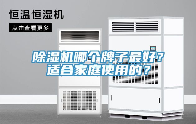 除濕機(jī)哪個(gè)牌子最好？適合家庭使用的？