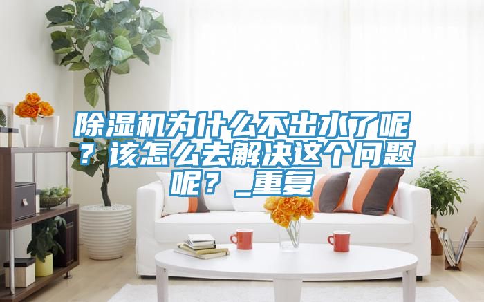 除濕機(jī)為什么不出水了呢？該怎么去解決這個(gè)問題呢？_重復(fù)