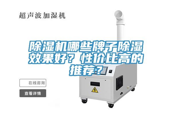除濕機哪些牌子除濕效果好？性價比高的推薦？