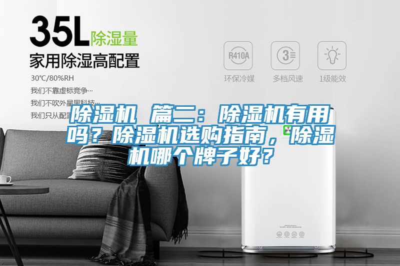 除濕機 篇二：除濕機有用嗎？除濕機選購指南，除濕機哪個牌子好？