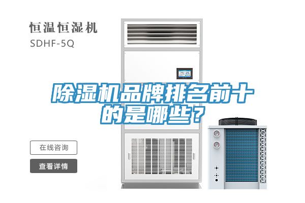 除濕機品牌排名前十的是哪些？