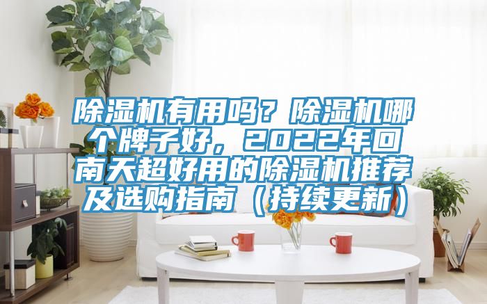 除濕機(jī)有用嗎？除濕機(jī)哪個(gè)牌子好，2022年回南天超好用的除濕機(jī)推薦及選購(gòu)指南（持續(xù)更新）